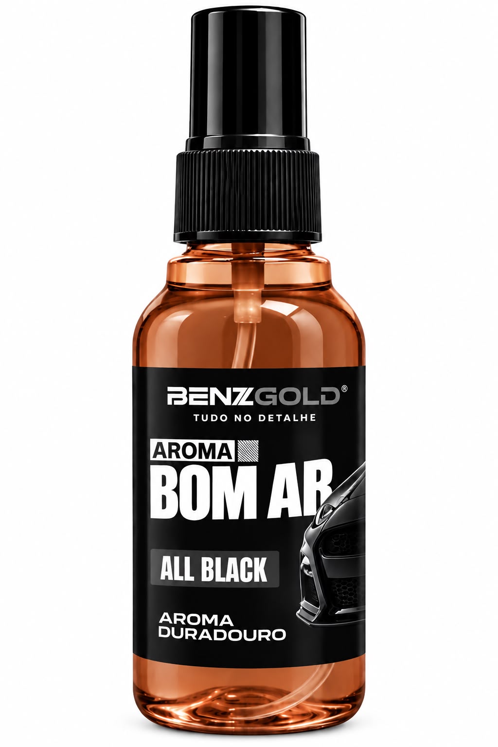 Aromatizador Veicular Benzgold Aroma Bom Ar All Black 60ml