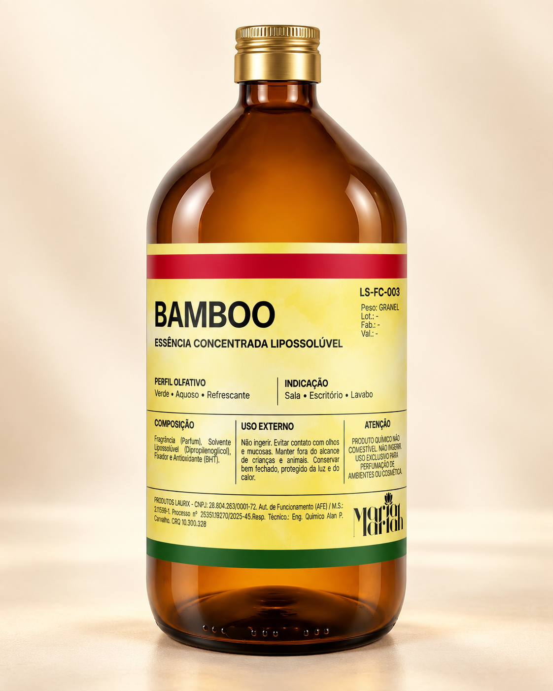 Essência Concentrada Lipossolúvel Bamboo - Maria Mariah